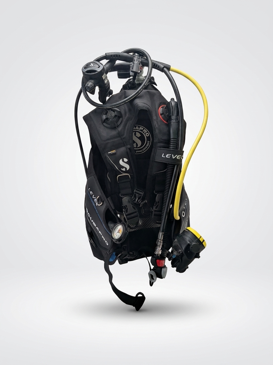 Gilet stabilisateur Scubapro Level équipé d’un détendeur MK11 EVO C370 et R105